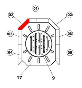 Haas+Sohn Husum 206.15 Seitenstein links hinten Haas+Sohn Husum 206.15 Seitenstein links hinten