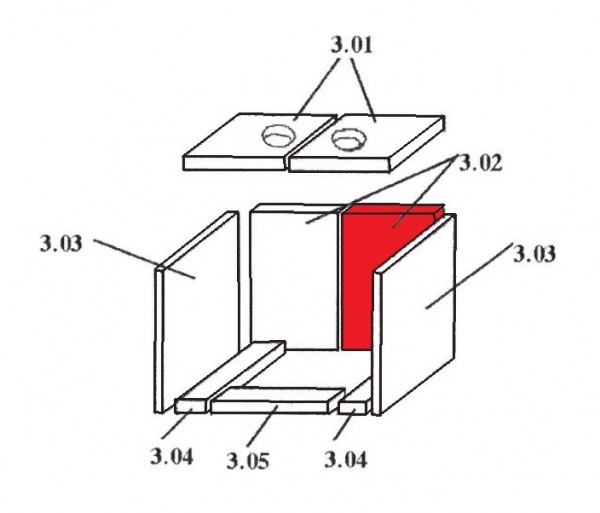 Caminos Nordkap pierre de plaque arrière droit Caminos Nordkap pierre de plaque arrière droit