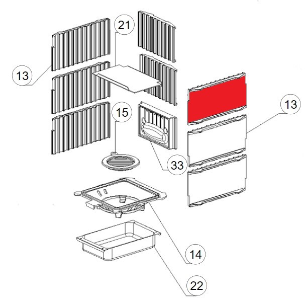 La Nordica Gemma sideplade højre oven C