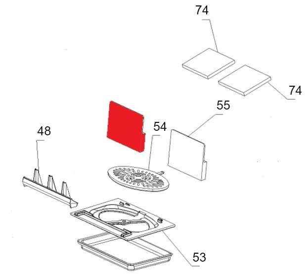 La Nordica Isotta Evo płyta tylnej ściany z lewej strony