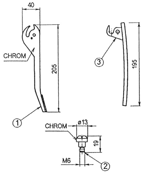 Oranier Bohemia Deurklink Oranier Bohemia Deurklink