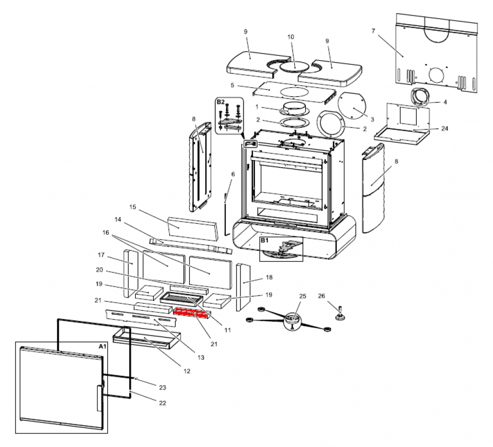 Haas-Sohn Kensington easy 347.15 bundsten foran højre