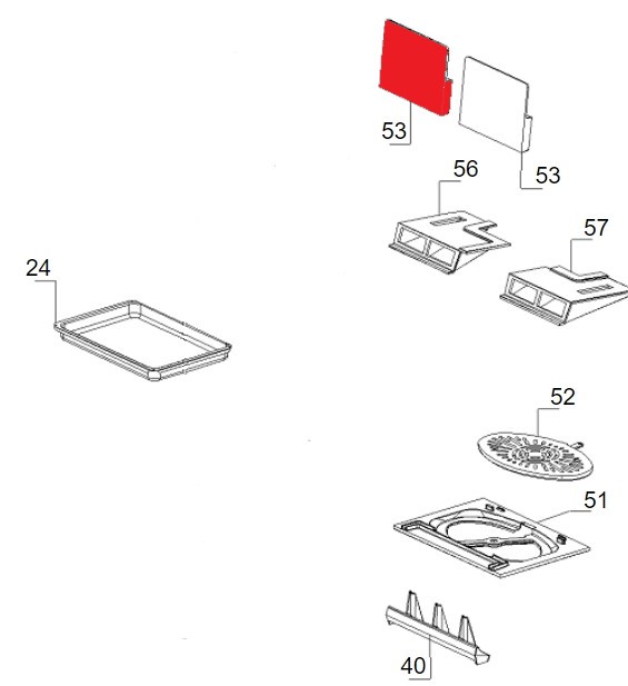 La Nordica Isotta Forno bagplade venstre