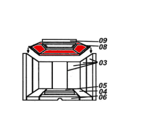 Austroflamm Sirius I supporto deflettore di tiraggio