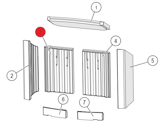 Lotus Jubilee 15 pierre de plaque arrière gauche Lotus Jubilee 15 pierre de plaque arrière gauche