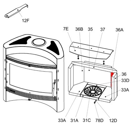 Olsberg Pale pietra laterale a destra posteriore