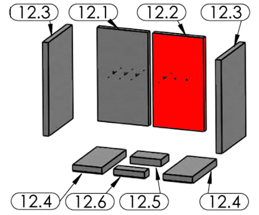 Oranier Belt Aqua Plan Rückwandstein rechts Oranier Belt Aqua Plan Rückwandstein rechts