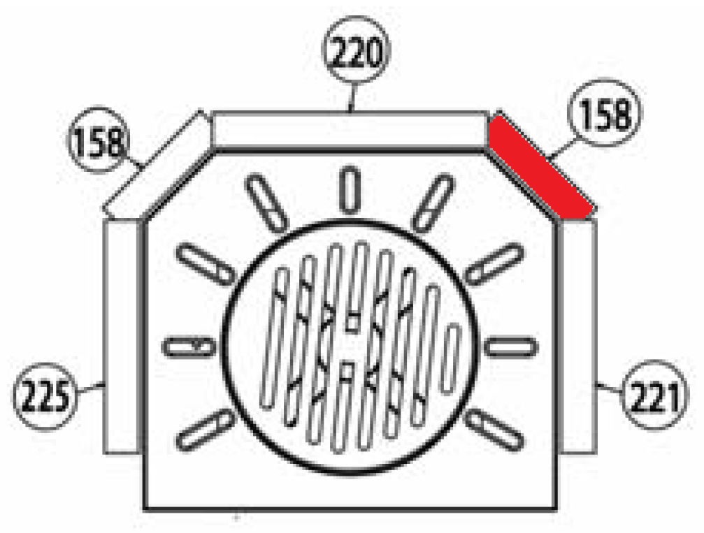 Haas-Sohn Xi 325.15 pietra laterale a destra posteriore