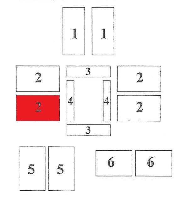 Caminos Rhombus pietra laterale a sinistra anteriore