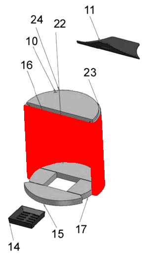 Justus Faro pietra laterale set