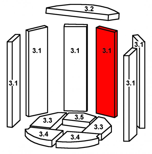 Oranier Troll Achterste muur steen rechts A Oranier Troll Achterste muur steen rechts A