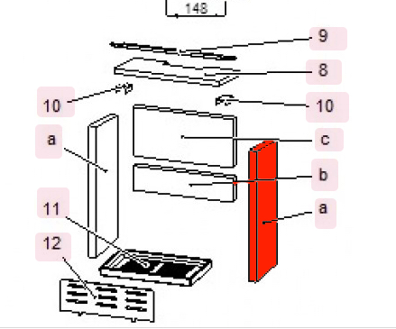 Haas-Sohn Pinus II 218.17 cegła boczna z prawej strony Haas-Sohn Pinus II 218.17 cegła boczna z prawej strony