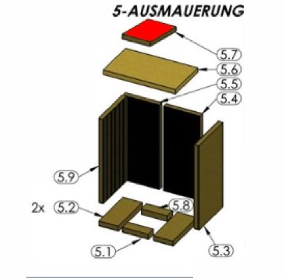 Oranier Astra 5 røgvenderplade oven
