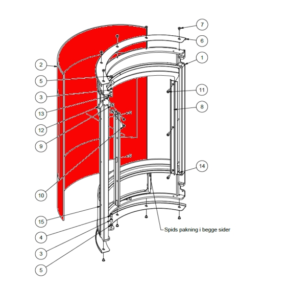 Attika Viva L Sichtscheibe außen A Glasscheibe Attika Viva L Sichtscheibe außen A Glasscheibe