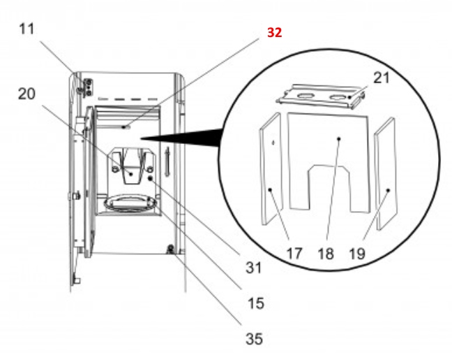 Haas-Sohn Pallazza 517.08 temperaturmåler flamme