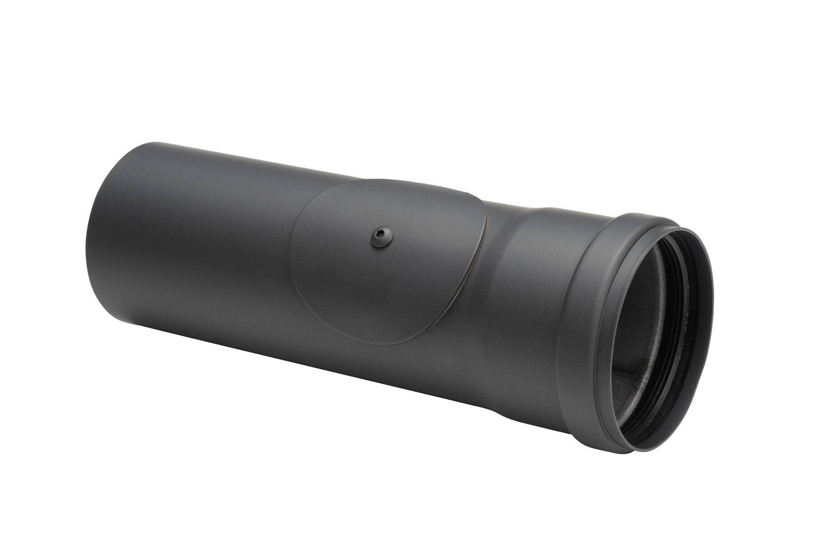 Pellet-Ofenrohr Stahl 250 mm schwarz mit Prüföffnung SM19-140