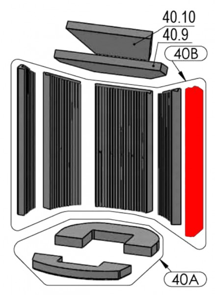 Oranier Kiruna 4 pietra laterale a destra anteriore C Oranier Kiruna 4 pietra laterale a destra anteriore C
