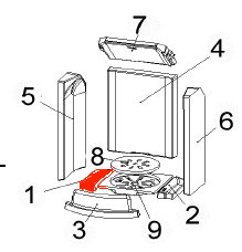 Austroflamm Uno Xtra bundsten venstre Austroflamm Uno Xtra bundsten venstre