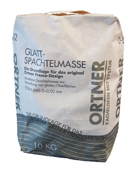 Glattspachtelmasse Ofen weiß 0-0,2 mm, 10 kg Sack