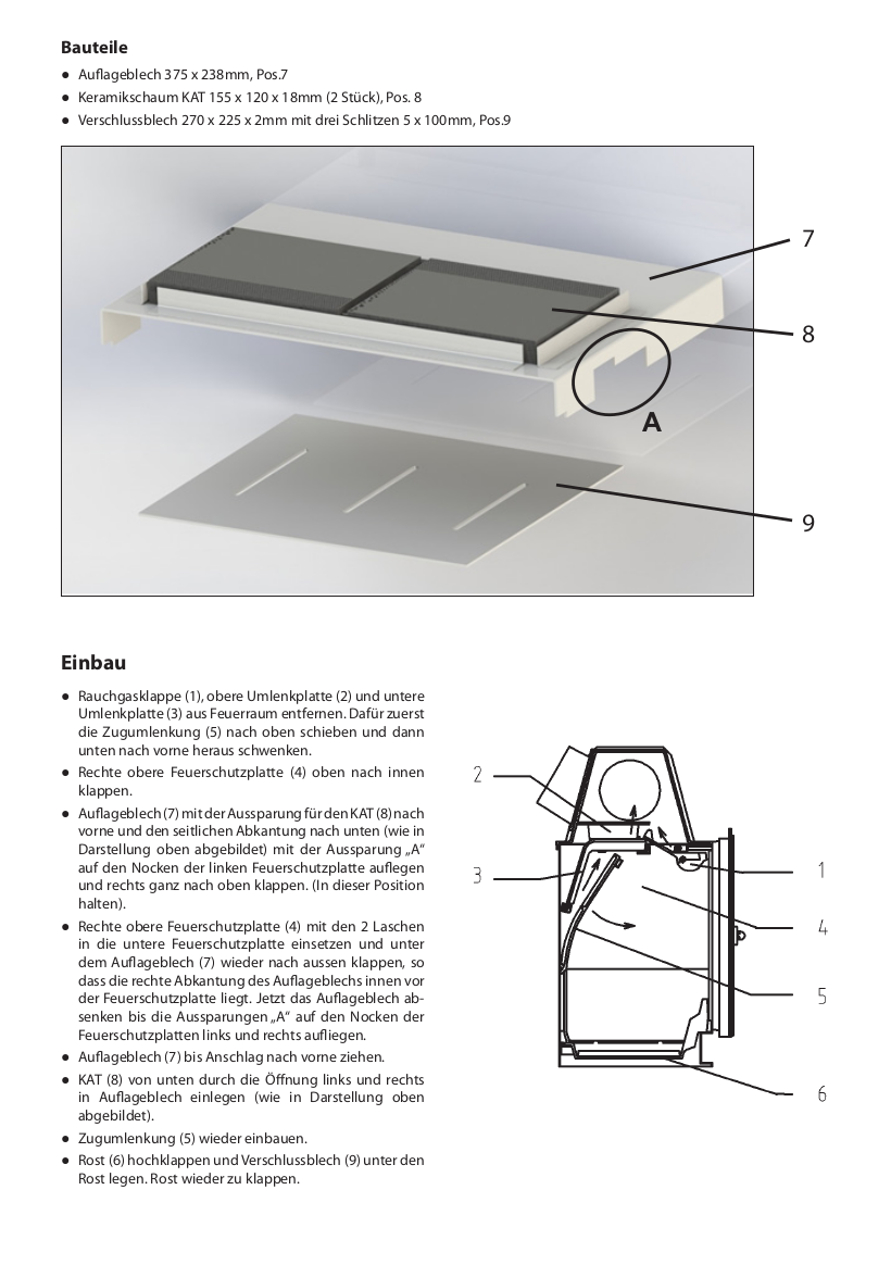 Olsberg HK 8 kit per installazione successiva