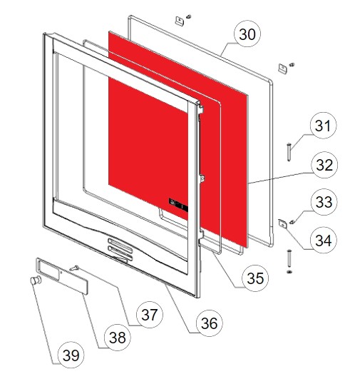 La Nordica Focolare 70 Piano Sichtscheibe B La Nordica Focolare 70 Piano Sichtscheibe B