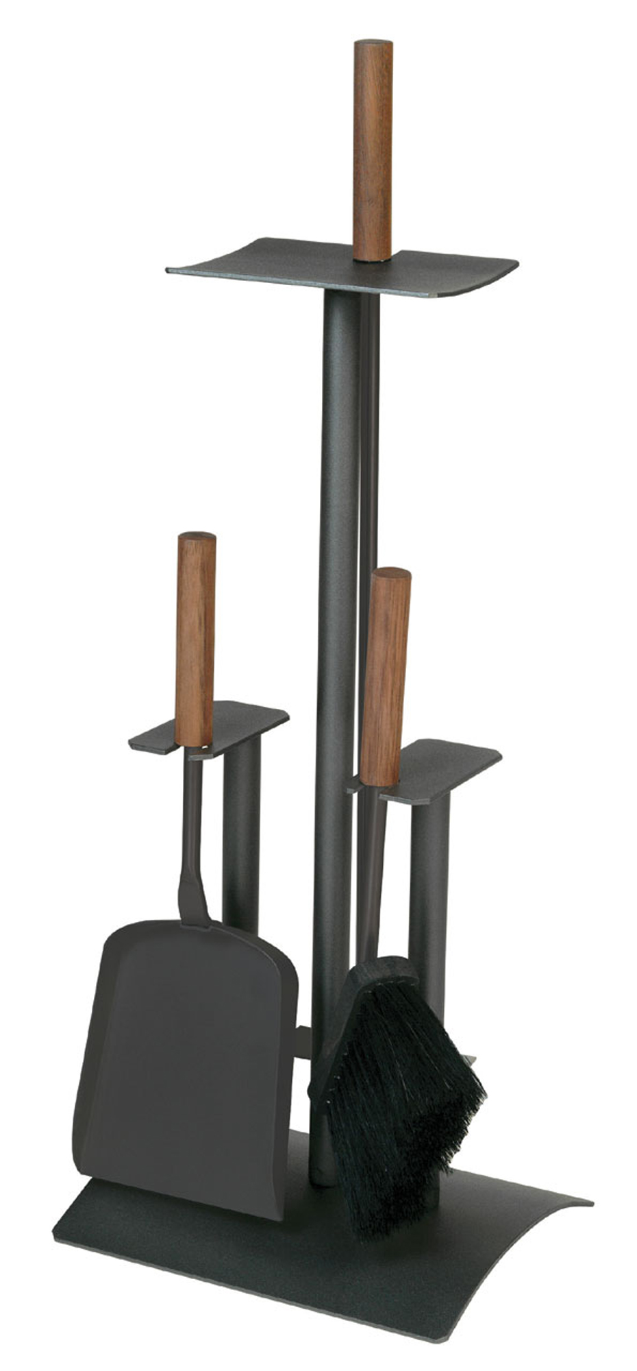 Lienbacher Kaminbesteck Stahl mit Nussholzgriffen, 3-teilig anthrazit beschichtet Lienbacher Kaminbesteck Stahl mit Nussholzgriffen, 3-teilig anthrazit beschichtet