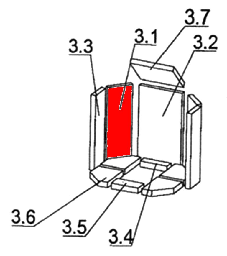 Oranier Kiruna 8 Zijsteen links achteraan A Oranier Kiruna 8 Zijsteen links achteraan A