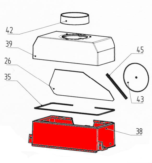 Wamsler Etna échangeur de chaleur bas Wamsler Etna échangeur de chaleur bas