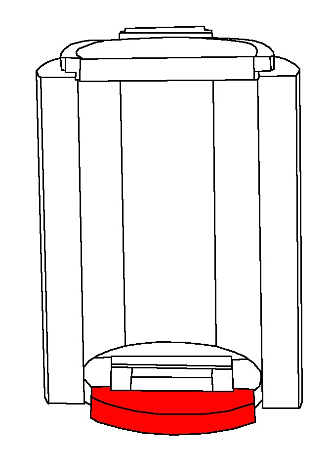 Cera Rondotherm Bodenstein vorne A Explosionszeichnung Cera Rondotherm Bodenstein vorne A Explosionszeichnung
