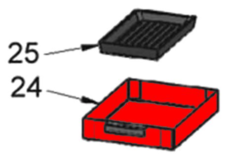 Oranier Polar 8 bac à cendres B Oranier Polar 8 bac à cendres B