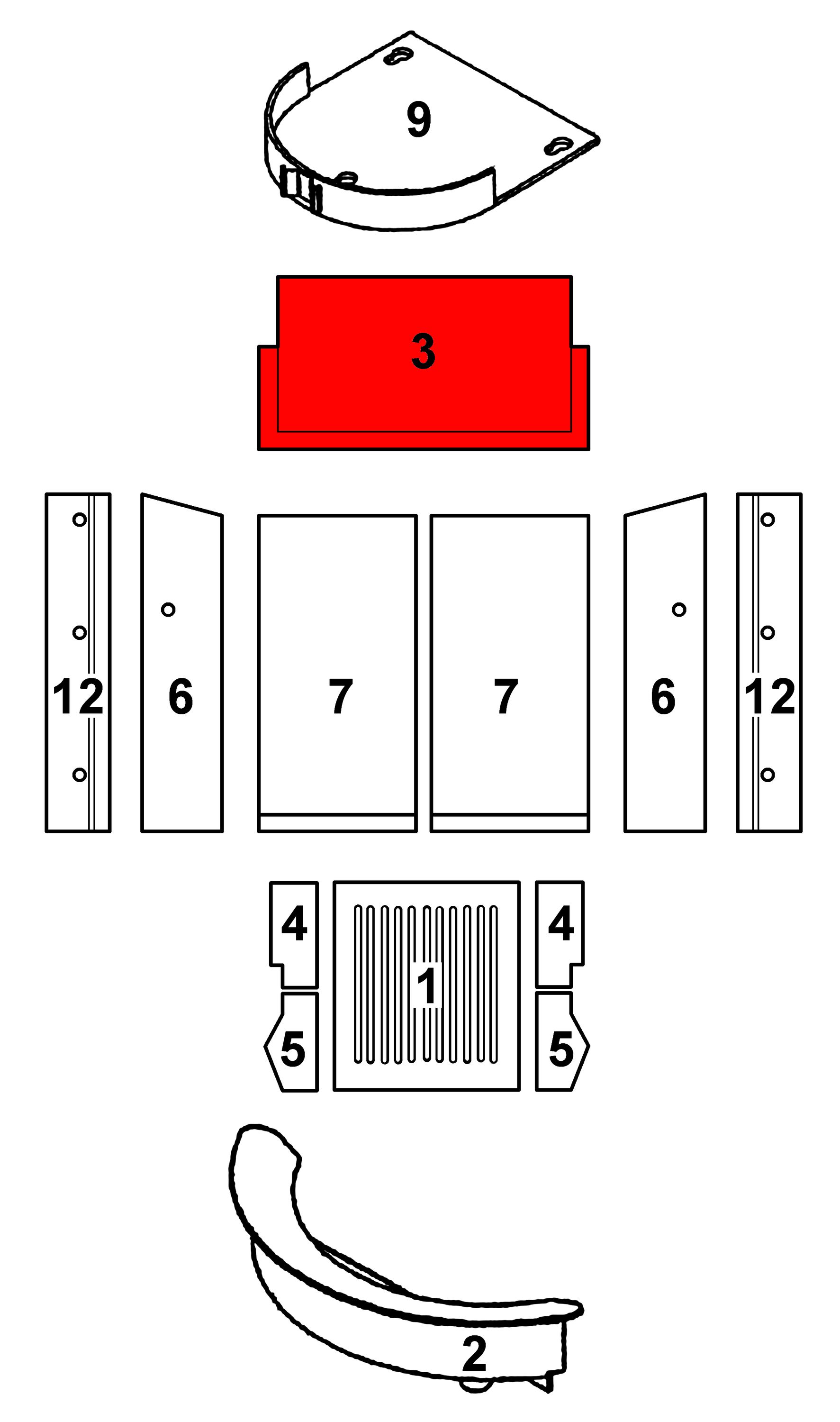 Justus Polarfeuer R1 déflecteur bas A Justus Polarfeuer R1 déflecteur bas A