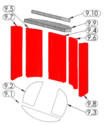 Oranier Polar 6 pierre latérale kit C Oranier Polar 6 pierre latérale kit C