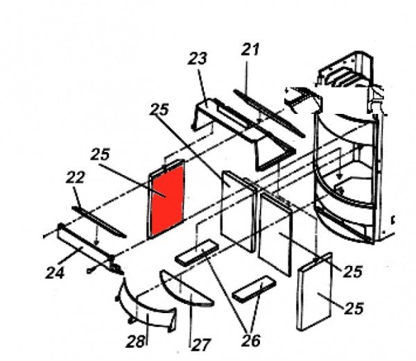 Austroflamm Amato sidesten venstre Austroflamm Amato sidesten venstre