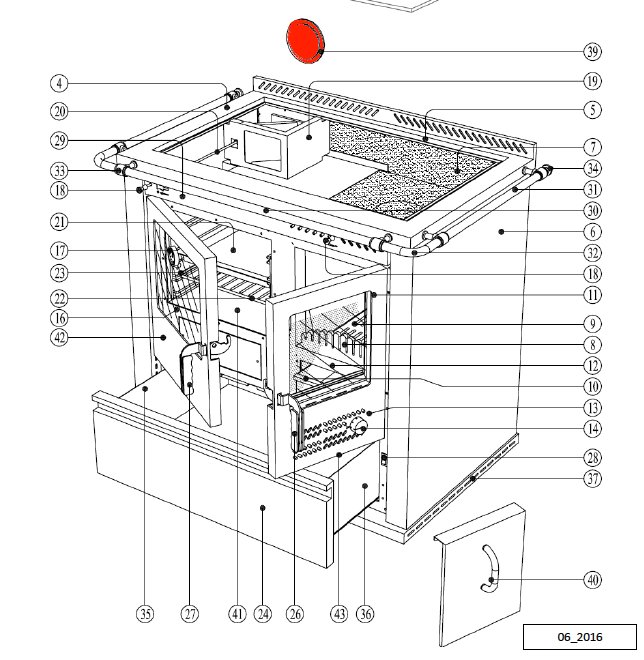 Wamsler K135F/A røglåg bagved Wamsler K135F/A røglåg bagved