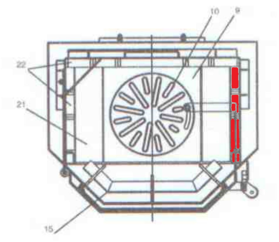 Fireplace Mallorca C Seitenstein rechts Explosionszeichnung Fireplace Mallorca C Seitenstein rechts Explosionszeichnung