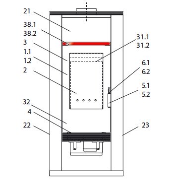 Wodtke KK 50-10 RW Specksteineinlage Wodtke KK 50-10 RW Specksteineinlage