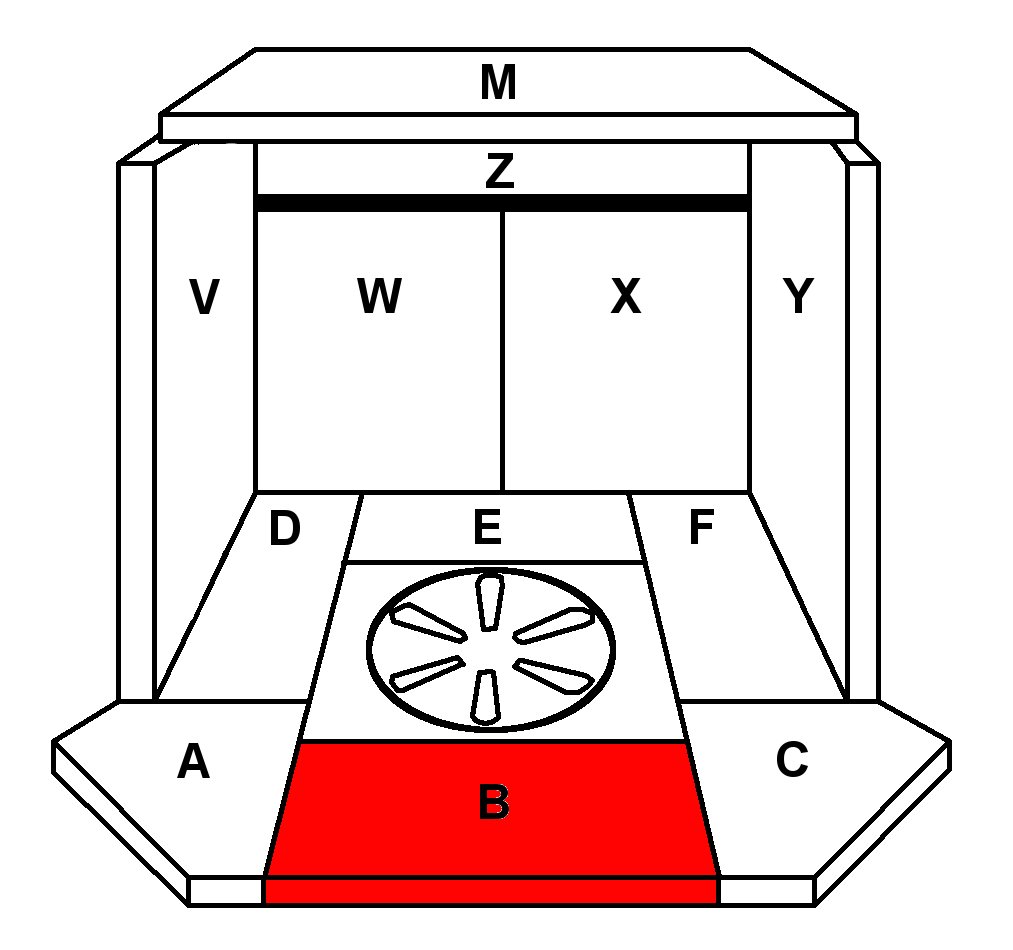 Skantherm Adano Bodenstein vorne mittig C Brennraumstein Skantherm Adano Bodenstein vorne mittig C Brennraumstein