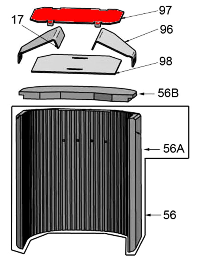 Oranier Polar NEO 8 RLU vlamplaat boven Oranier Polar NEO 8 RLU vlamplaat boven