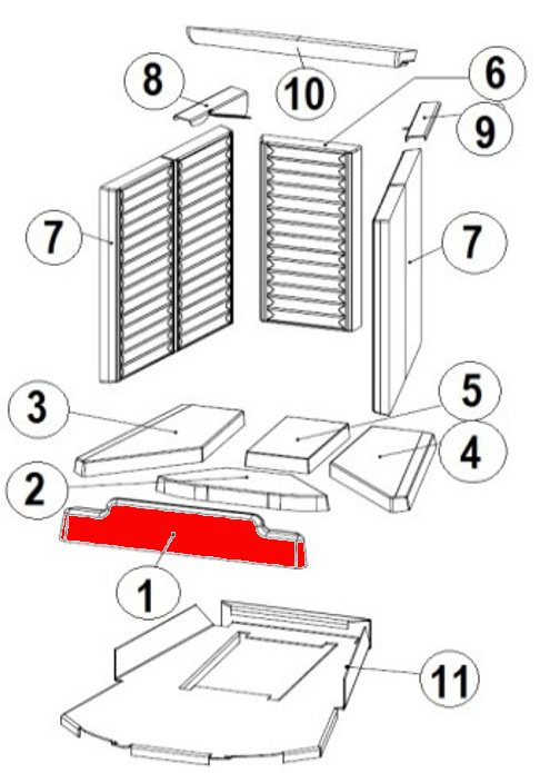 Austroflamm Ceres 450/510 ogranicznik drewna J Austroflamm Ceres 450/510 ogranicznik drewna J