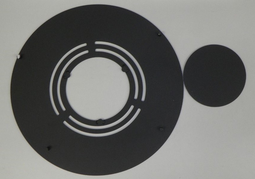 Oranier Rota Top II Abdeckplatte Stahl schwarz