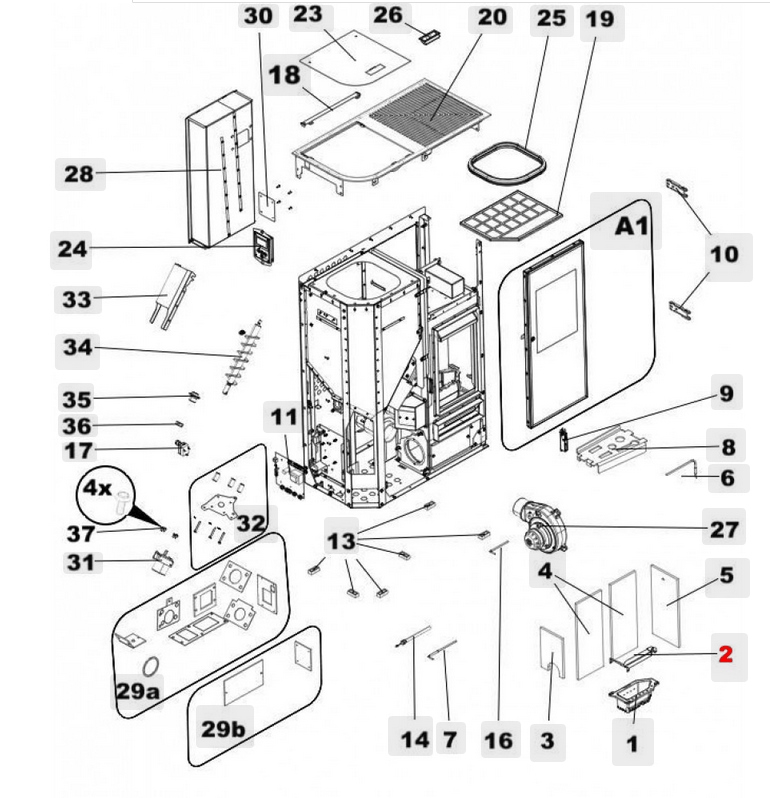 Haas-Sohn HSP 8 Home 445.08 divisorio braciere