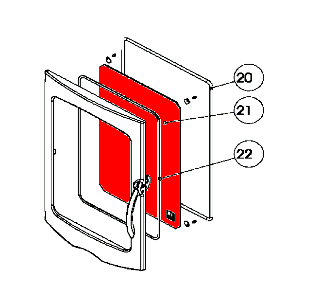 Austroflamm Villa vidrio de visualización