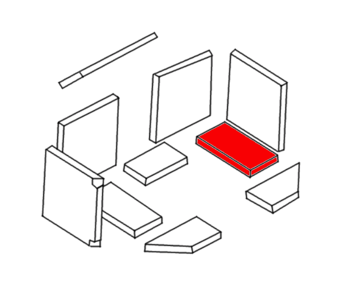 Caminos Solidus cegła podłogowa z prawej strony B Caminos Solidus cegła podłogowa z prawej strony B