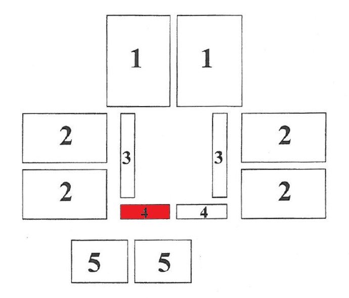 Caminos Terra Bodenstein vorne links Explosionszeichnung Caminos Terra Bodenstein vorne links Explosionszeichnung