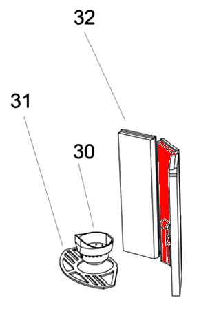 Oranier Carus Achterste muur steen Oranier Carus Achterste muur steen