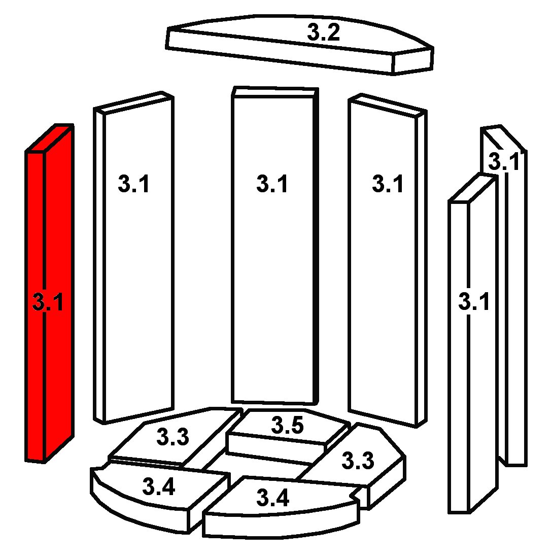 Oranier Troll Seitenstein links vorne A Explosionszeichnung Oranier Troll Seitenstein links vorne A Explosionszeichnung