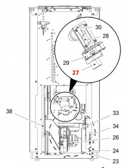 Haas-Sohn Pelletto II 434.08 silnik przenośnika ślimakowego