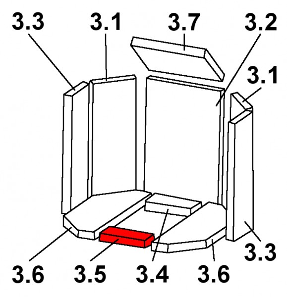Oranier Tampere 7 Bodemsteen voorkant Oranier Tampere 7 Bodemsteen voorkant