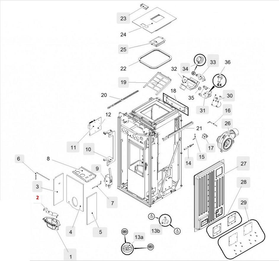 Haas-Sohn HSP 6 Premium 521.08 divisorio braciere