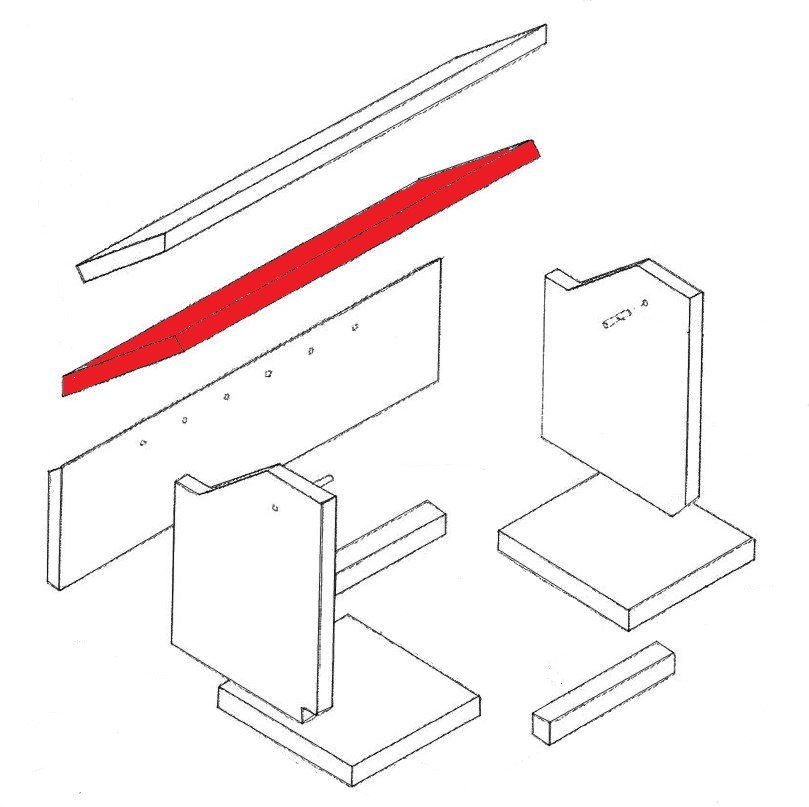Caminos Linus Zugumlenkung unten Explosionszeichnung Caminos Linus Zugumlenkung unten Explosionszeichnung